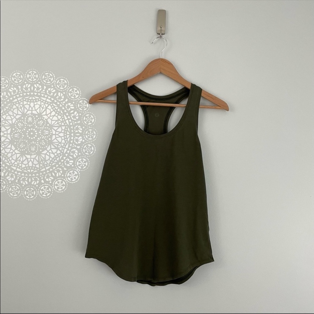 Lululemon Love Tank Dark Olive Green Size 4